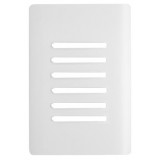 Placa P/ 6 Interruptores (ESPECIAL)  4x2 - Novara Branco